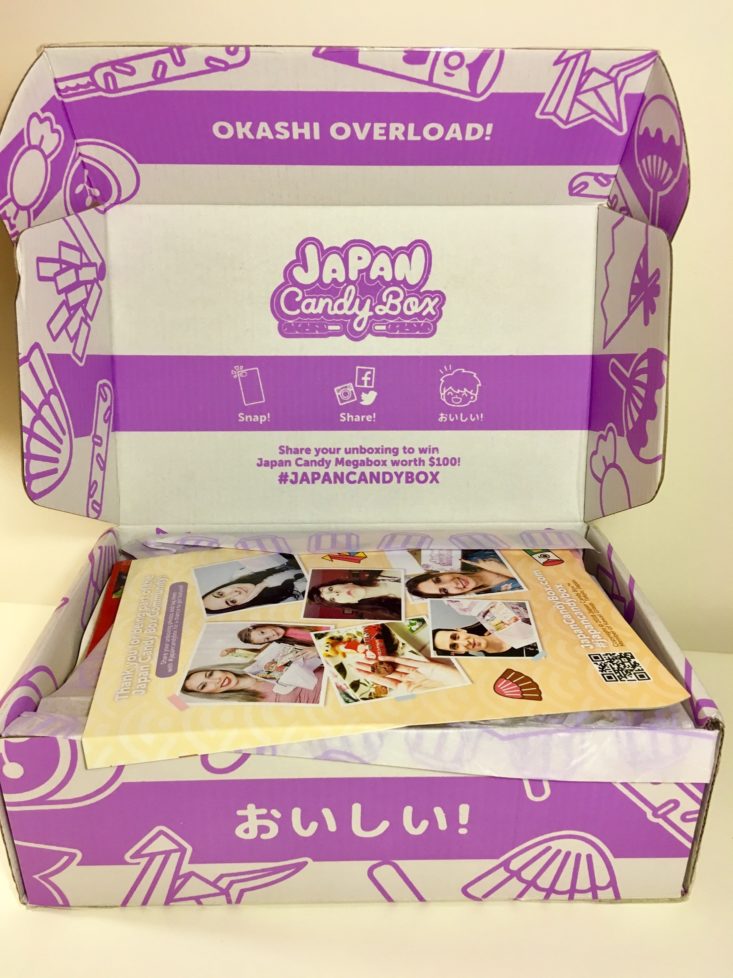 Japan Candy Box November 2018 - Box Open Front
