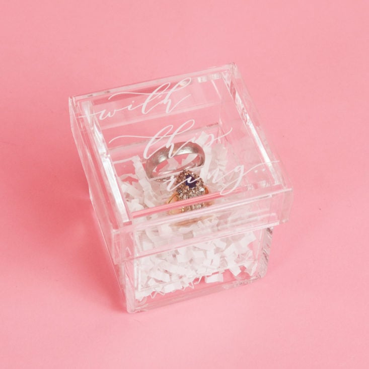 acrylic ring box