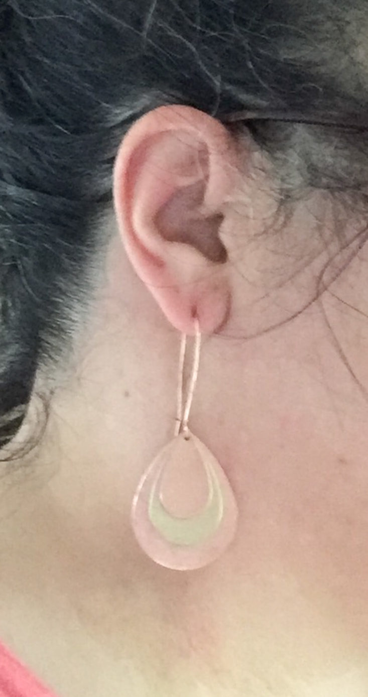 Nadine West Subscription Box Review October 2018 - Distressed Droplet Earrings On