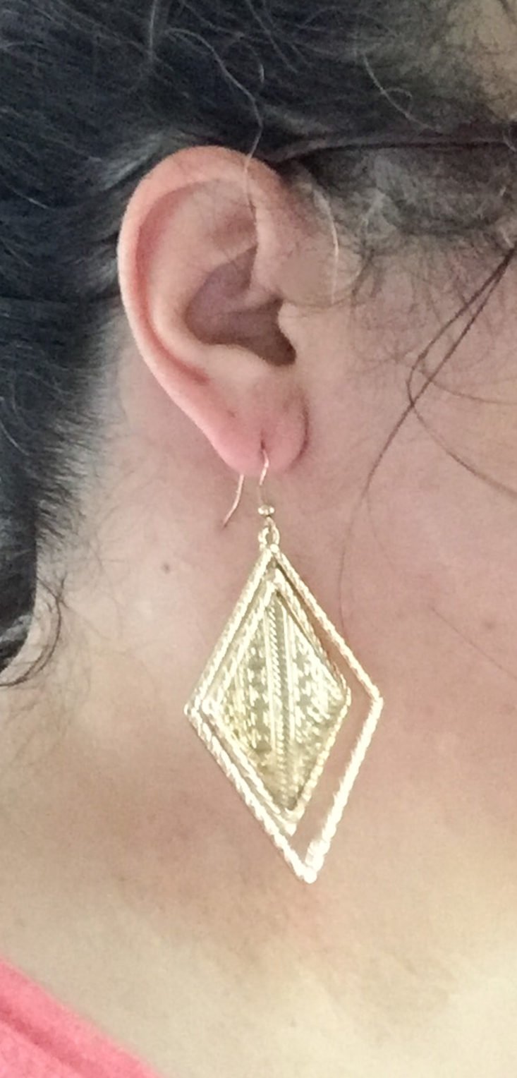 Nadine West Subscription Box Review October 2018 - Golde Tribe Earrings On
