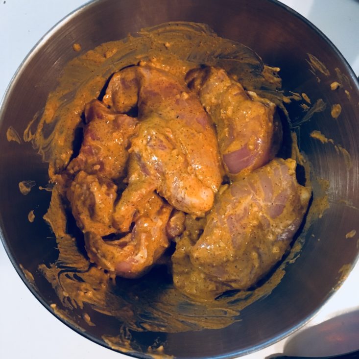 Piquant Post Review November 2018 - Harissa Chicken Demo 3