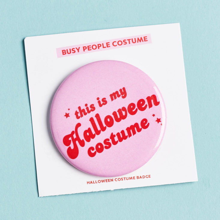 Quirky Crate halloween button