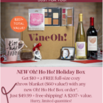 VineOh! Cyber Monday Sale! $10 Off + Free Cozy Blanket!