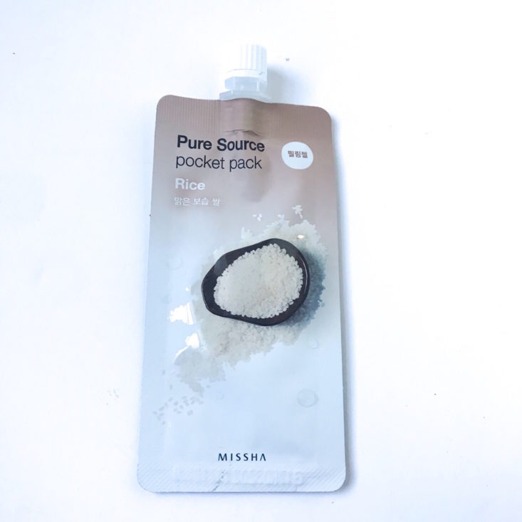 Missha Pure Source Pocket Pack in Rice, 10 mL