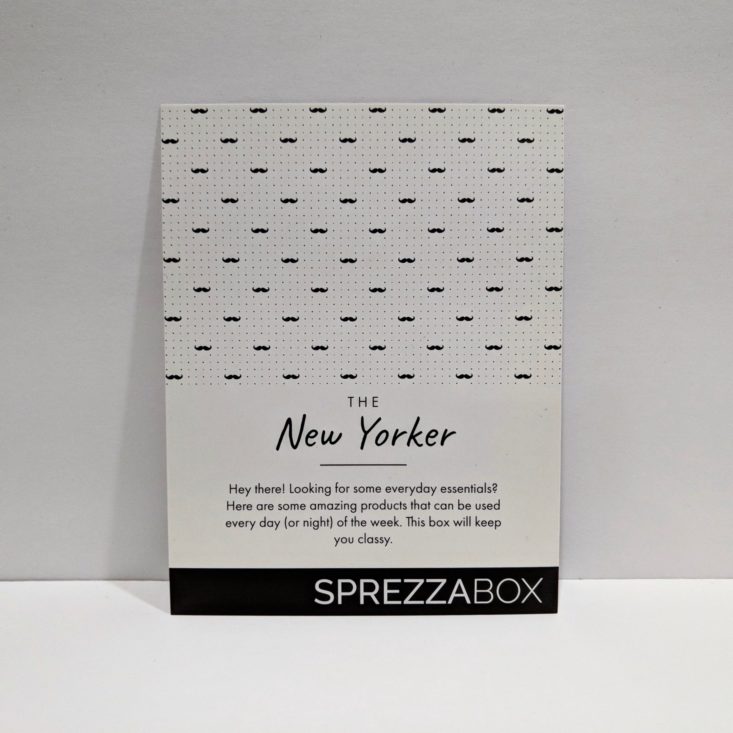 SprezzaBox November 2018 - Theme Front