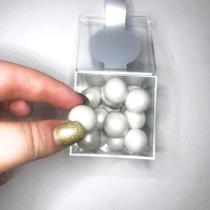 Sugarfina Trick Box - Princess Pearls, Small Candy Cube Open Top