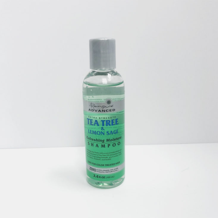 Target Beauty Box Good Clean Fun Hoiday 2018 - Renpure Tea Tree & Lemon Sage Refreshing Moisture Shampoo Front