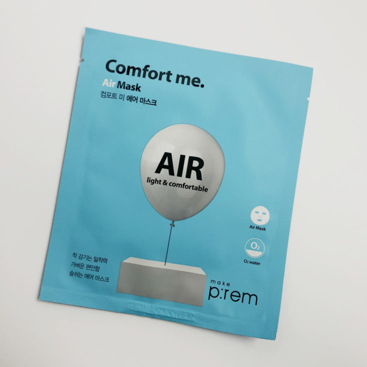 Target Beauty Box Holiday 2018 - Make Prem Comfort Air Sheet Mask Front