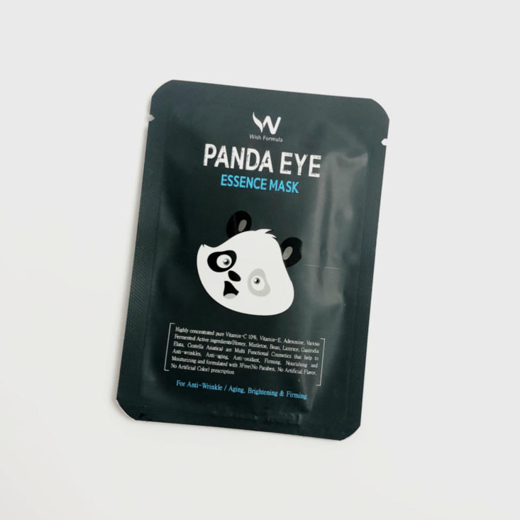 Target Beauty Box Holiday 2018 - Wish Formula Panda Eye Mask Back Front