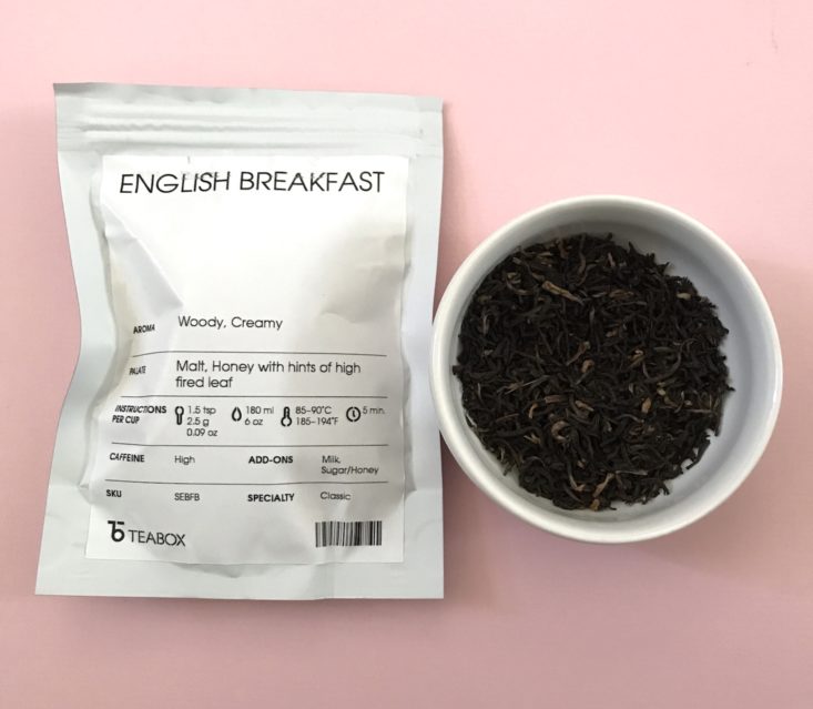 Teabox November 2018 - English Breakfast Front