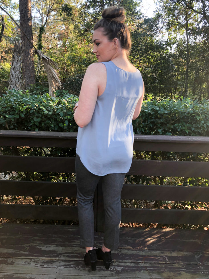 Vince Camuto tank and Kut from the Kloth pants as an outfit back