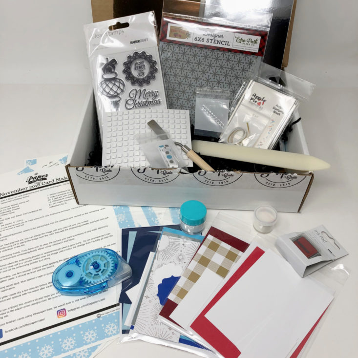 The Paper Crate November 2018 - Box Open With All Contents 4