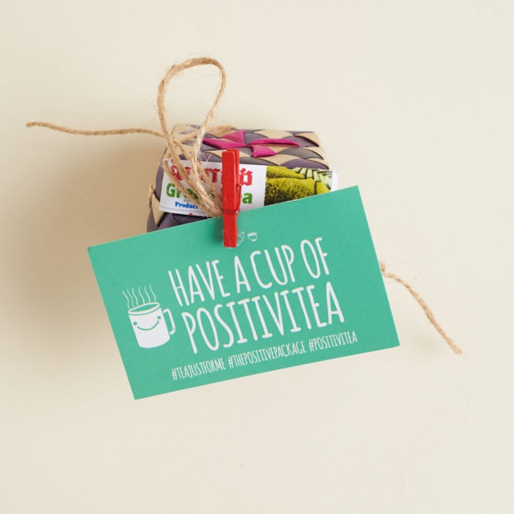 The Positive Package November 2018 tea