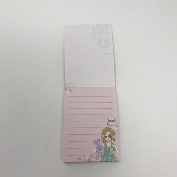 ZenPop Japanese Stationery Pack Review October 2018 - Mini Notepad Open