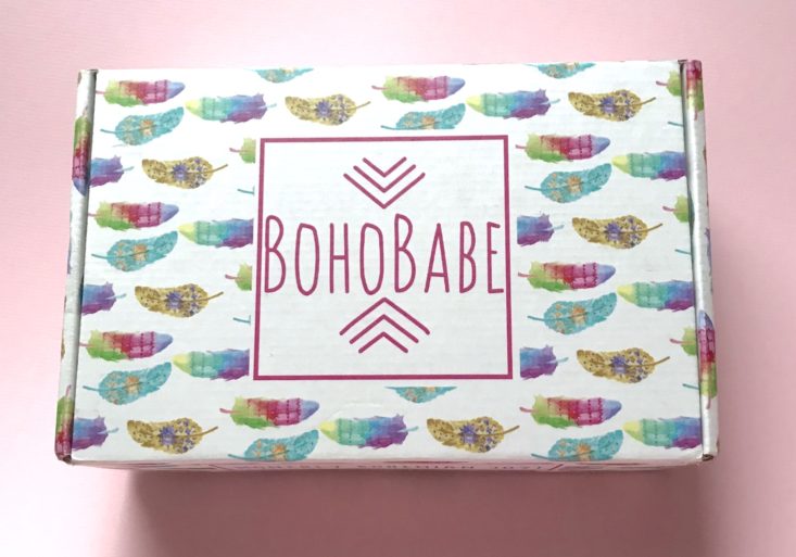 BohoBabe Box Subscription December 2018 - Box Closed Top