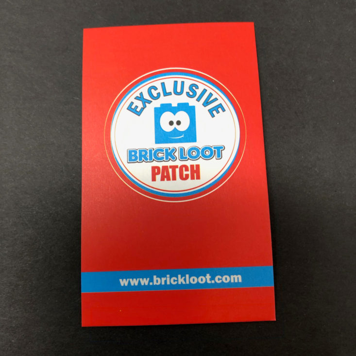 Brick Loot December 2018 - Iron On Patch Front