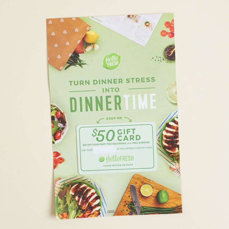Fabletics hello fresh card