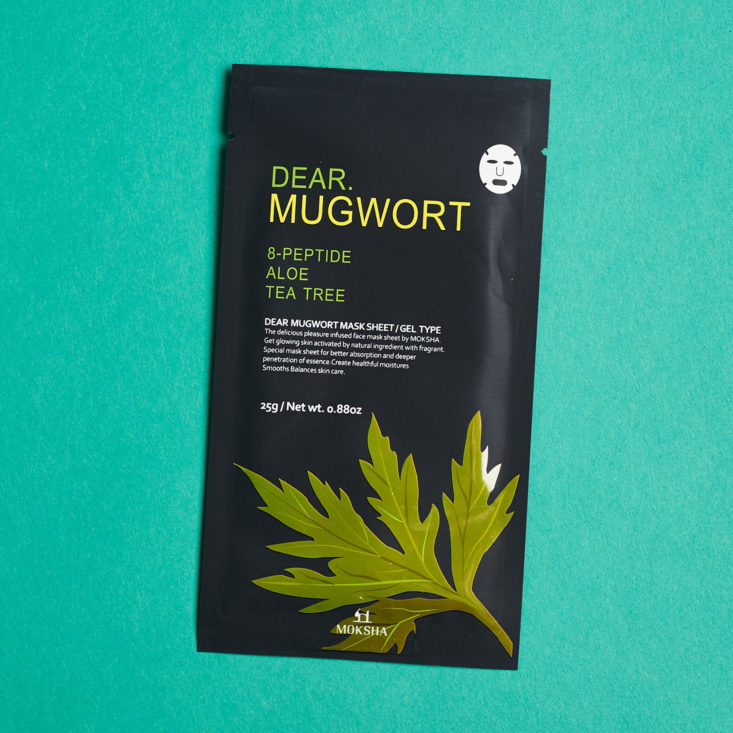 Facetory 4 Ever Fresh December 2018 - Dear Mugwort Aloe Tea Tree Front Top