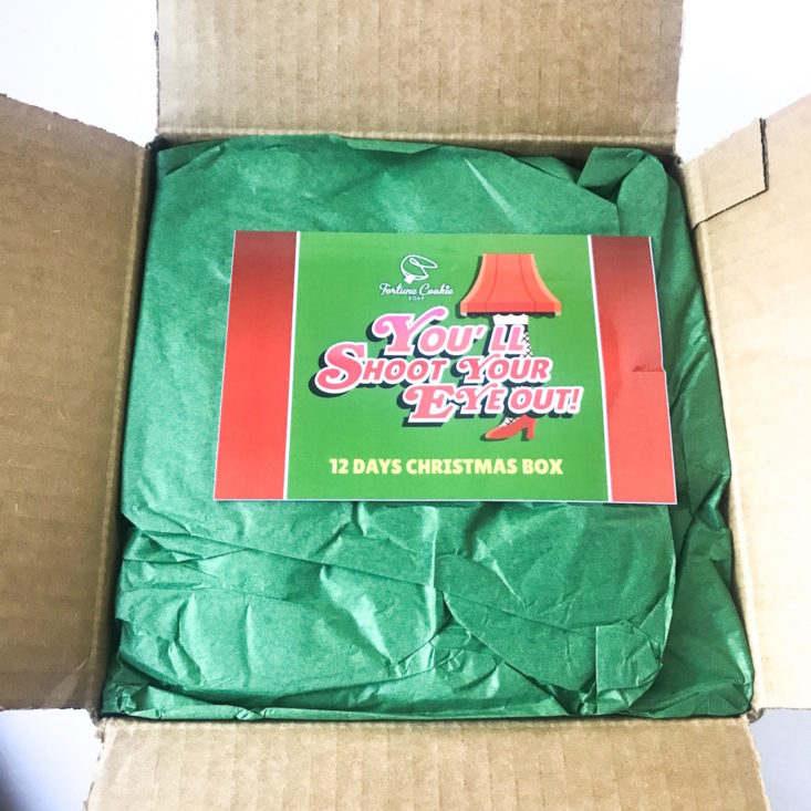 Fortune Cookie Soap Advent Box December 2018 - Open Box 1