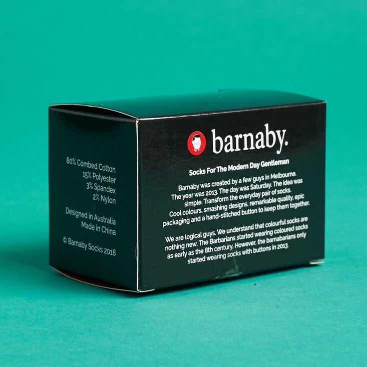 Gentlemans Box Premium Formal Edition December 2018 - Barnaby Socks Box