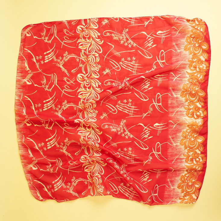 Globe In Celebrate red napkin