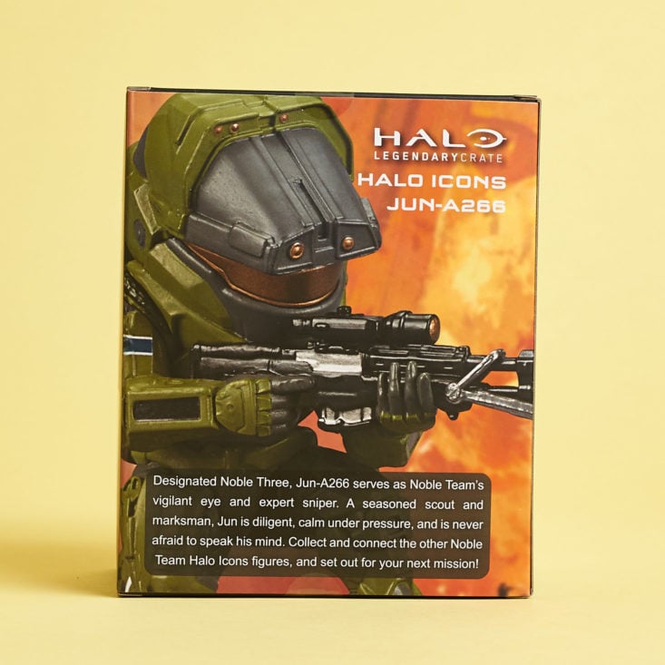 Halo Legendary Crate November 2018 - Halo Icons JUN-A266 Box Back