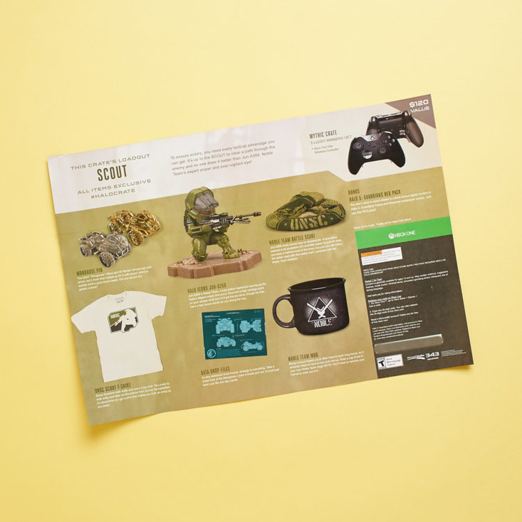 Halo Legendary Crate November 2018 - Information Card Front Top