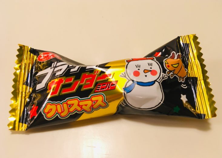 Japan Candy Box December 2018 - Black Thunder Christmas Chocolate Minibar Pouch Top