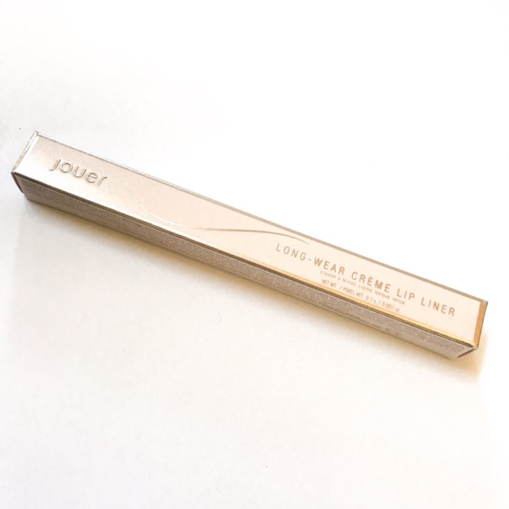 Jouer Cosmetics Mystery Matchbox December 2018 - Long-Wear Creme Lip Liner In Nude Front