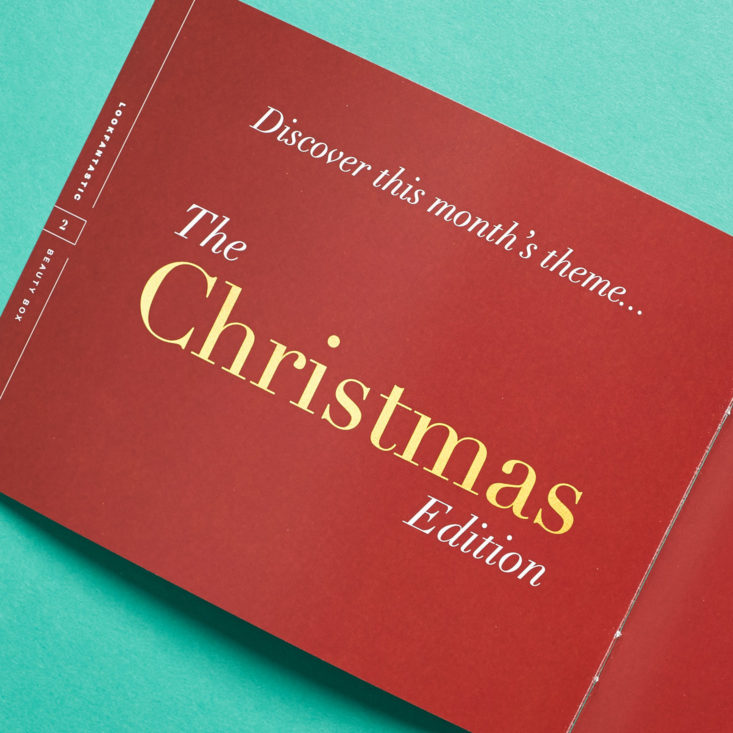 Look Fantastic December 2018 booklet christmas feature
