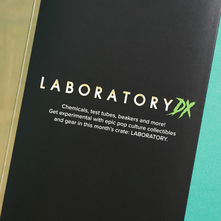 Lootcrate DX Laboratory November 2018 - Information Card Opened Top