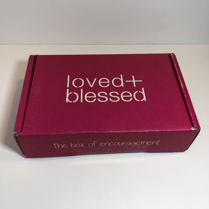 Loved + Blessed “Purpose” December 2018 - Box Review Front