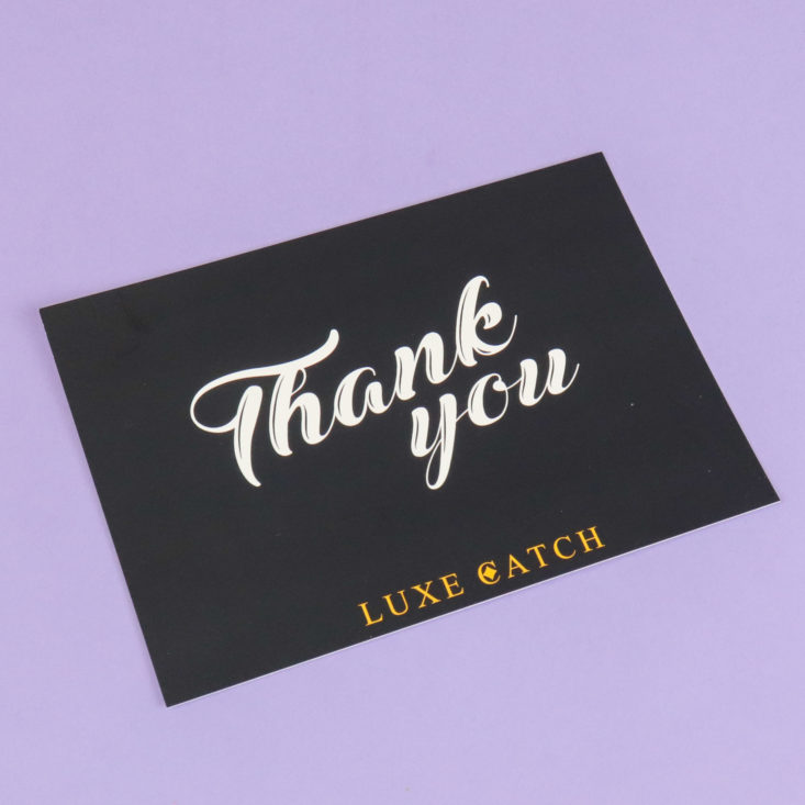 Thank You card front