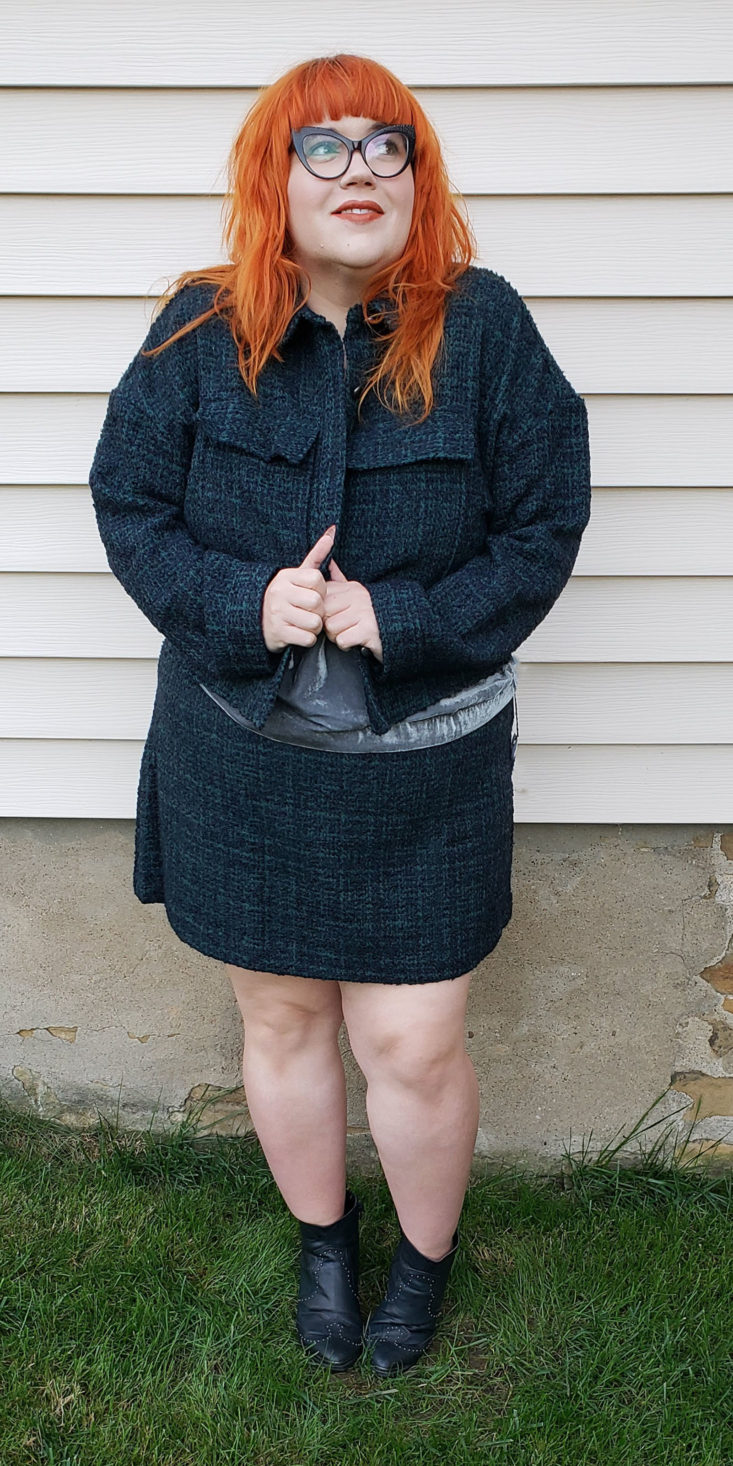 Nordstrom Trunk Box October 2018 - Tweed Crop Jacket by Leith Front 2