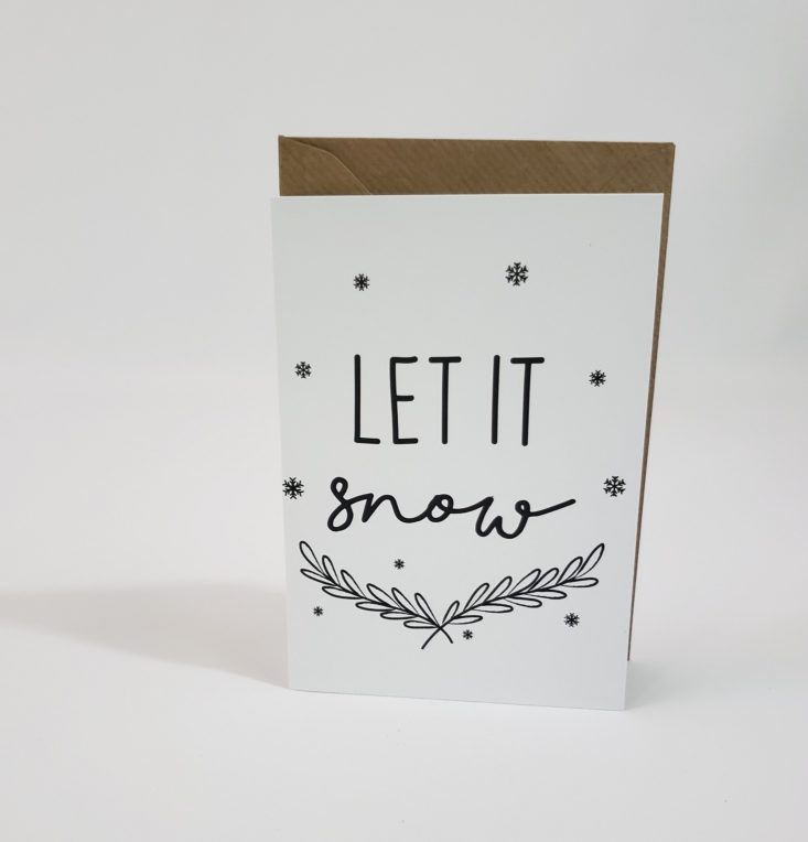 Proper Post November 2018 - Let It Snow Card Front