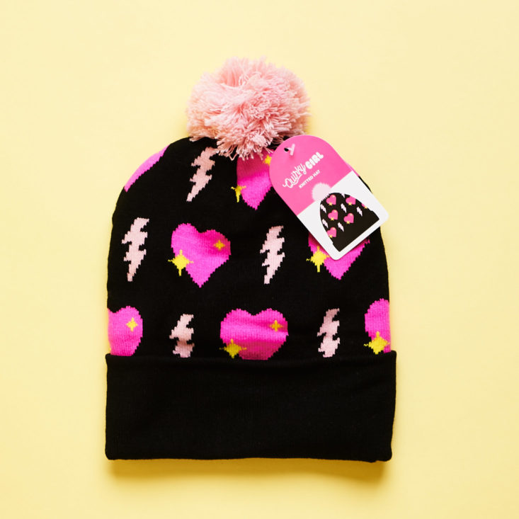Quirky Crate pom pom hat