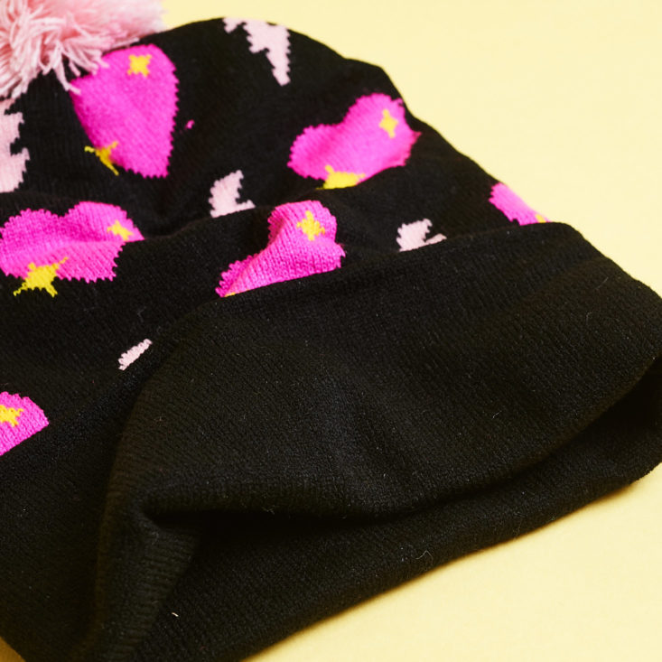 Quirky Crate black heart hat