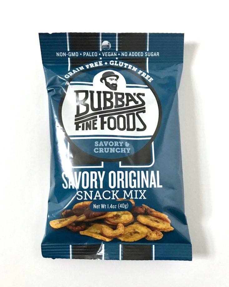 SnackSack Classic Box November 2018 - Bubba’s Fine Foods Savory Original Snack Mix 1a