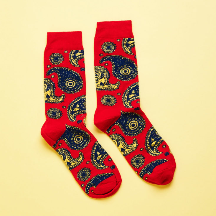 socks matter red patterned socks