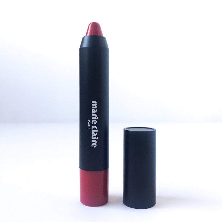 Sooni Pouch November 2018 - Marie Claire Velvet Matte Lip Crayon Uncapped Front
