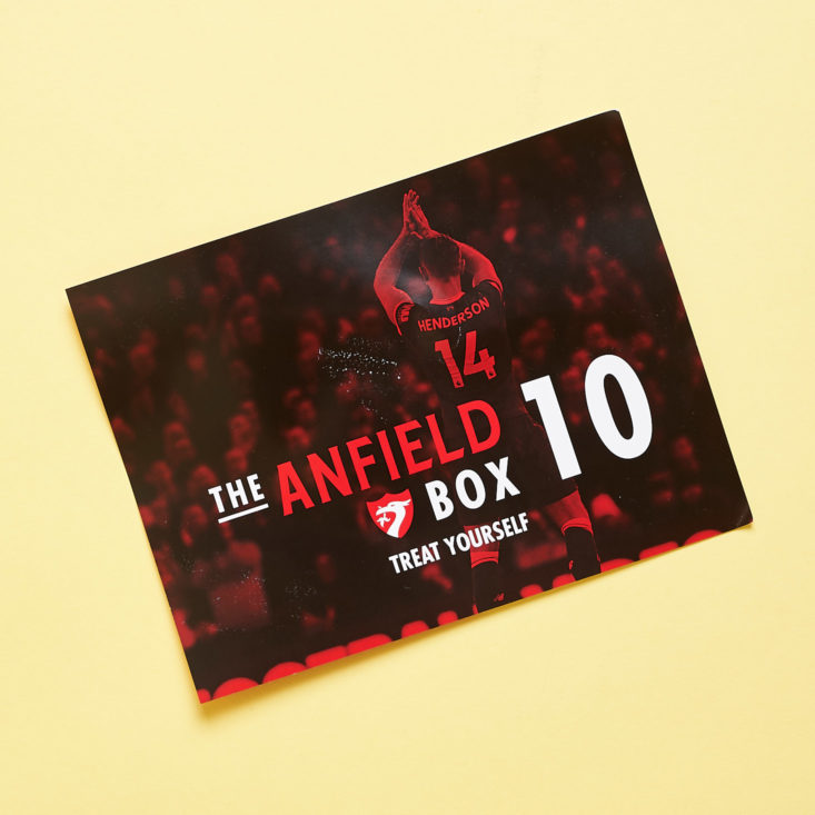 The Anfield Box 10 November 2018 - Information Card Front Top