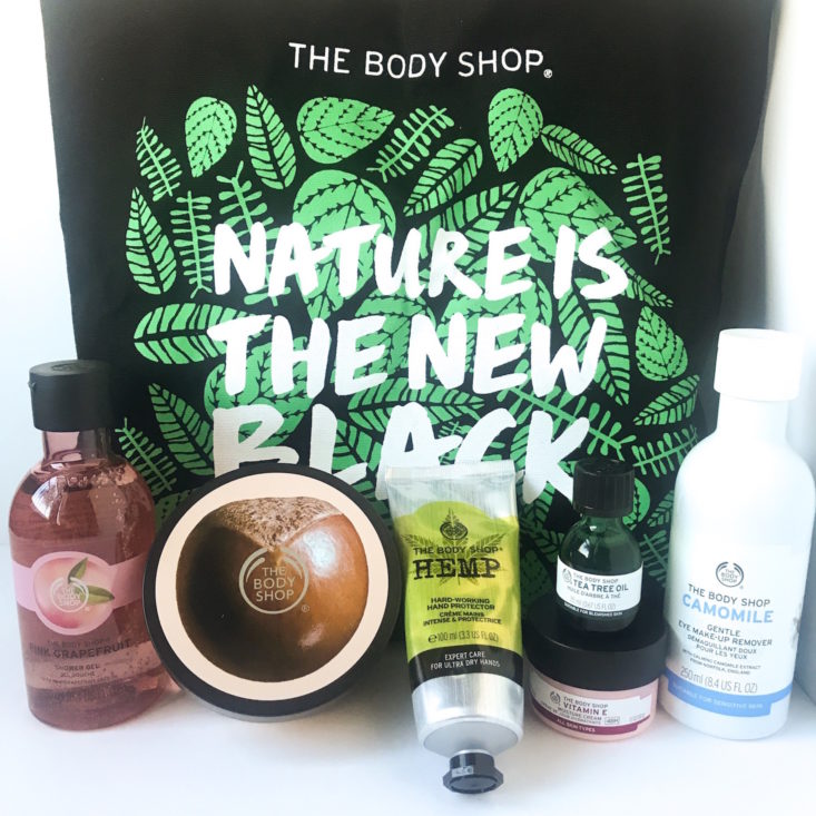 The Body Shop Black Friday Bag Review 2018 - All Products Front
