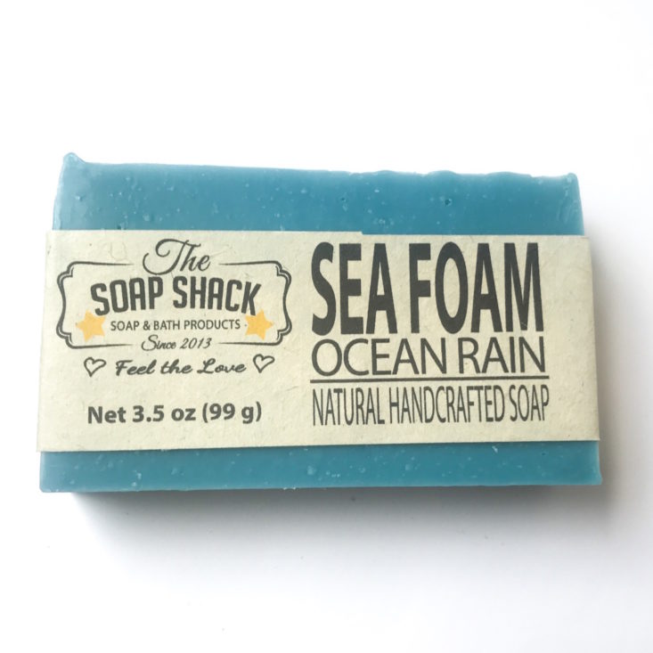 The Soap Shack November 2018 - Sea Foam Ocean Rain Soap Bar Front