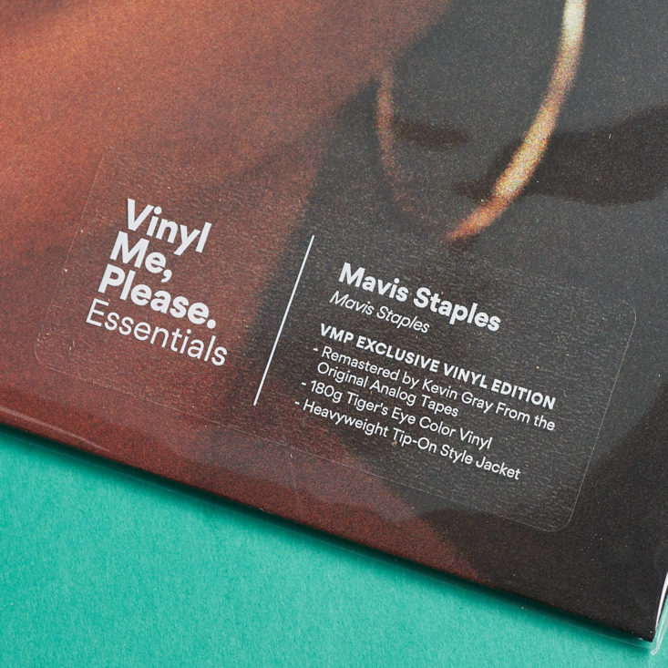 Vinyl Me Please December 2018 - Vinyl Infomation Booklet Back Top