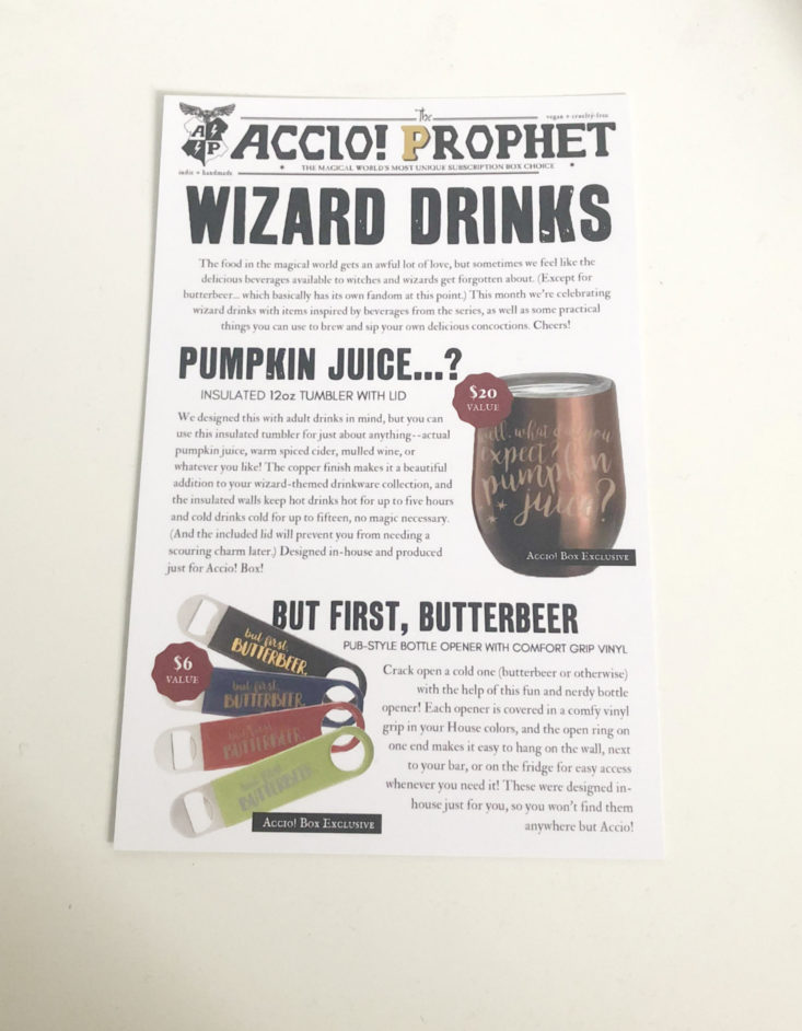 Accio December 2018 - Prophet Front
