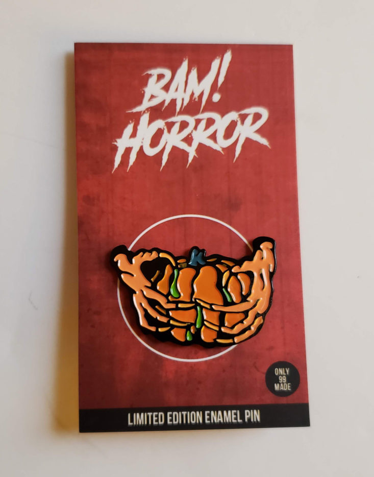 BAM! Horror Box October 2018 - Pumpkinhead Fan Art Pins Front