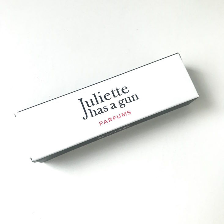 Birchbox The Sealed With A Spritz Kit Review January 2019 - Juliette Has a Gun MMMM… Eau de Parfum Box Top
