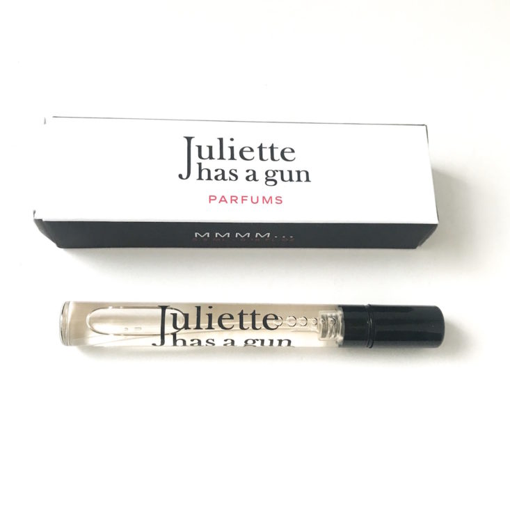 Birchbox The Sealed With A Spritz Kit Review January 2019 - Juliette Has a Gun MMMM… Eau de Parfum Box With Content Top