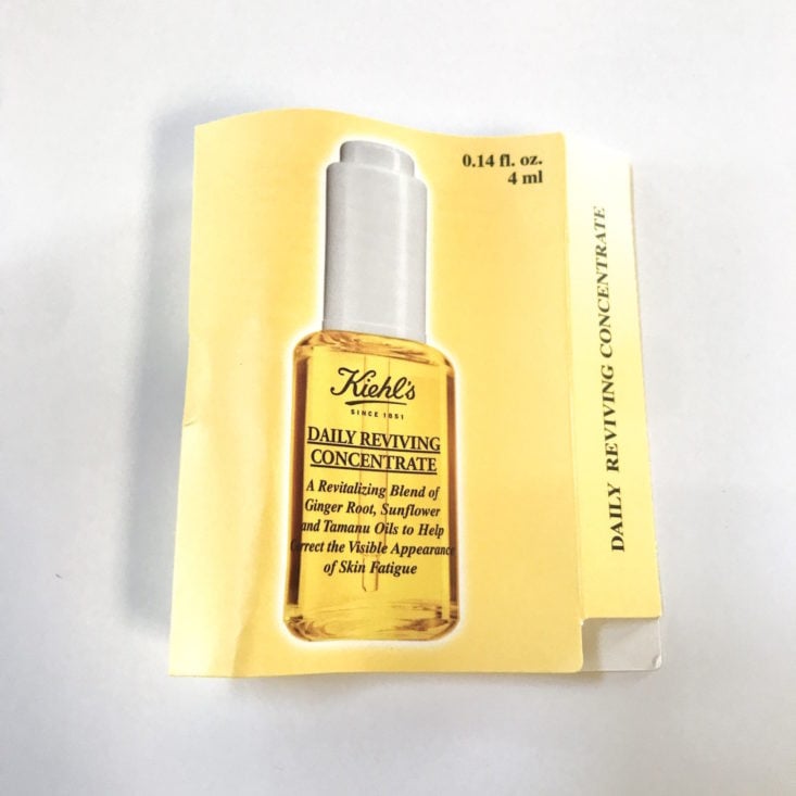 Birchbox x Kiehls Review December 2018 - Daily Reviving Concentrate Top
