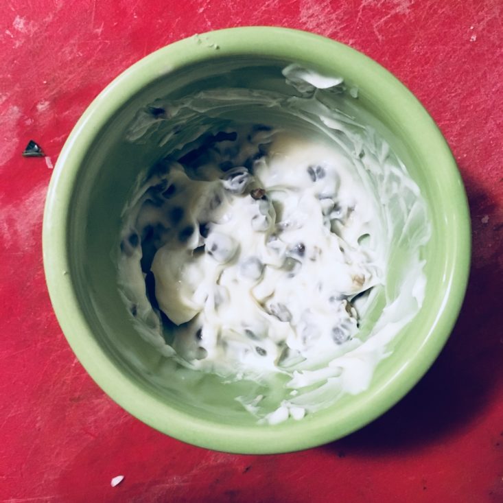 Blue Apron Subscription Box Review January 2019 - CHICKEN CAPER MAYO In Bowl Top